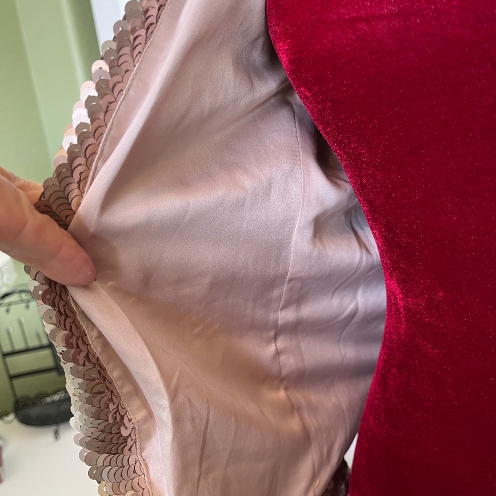 Baby Phat Rose Gold Sequin Jacket Medium - Picture 4 of 5